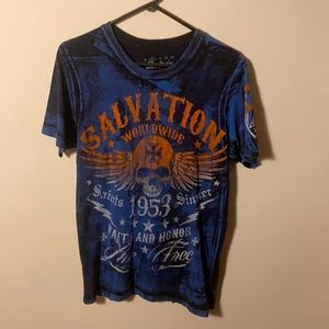 Dark Blue Archaic Salvation T Shirt
